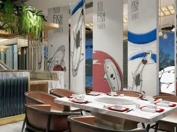 青绿与木色的花园餐厅 · 案例与风格参考