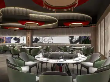 圆形灯光下的中式宴席 · 案例与风格参考