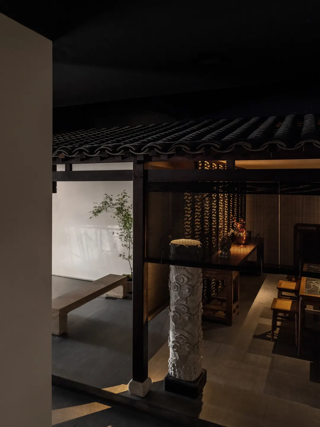 庭院意境里的淡雅茶席 · 实景照片 · 空间细节