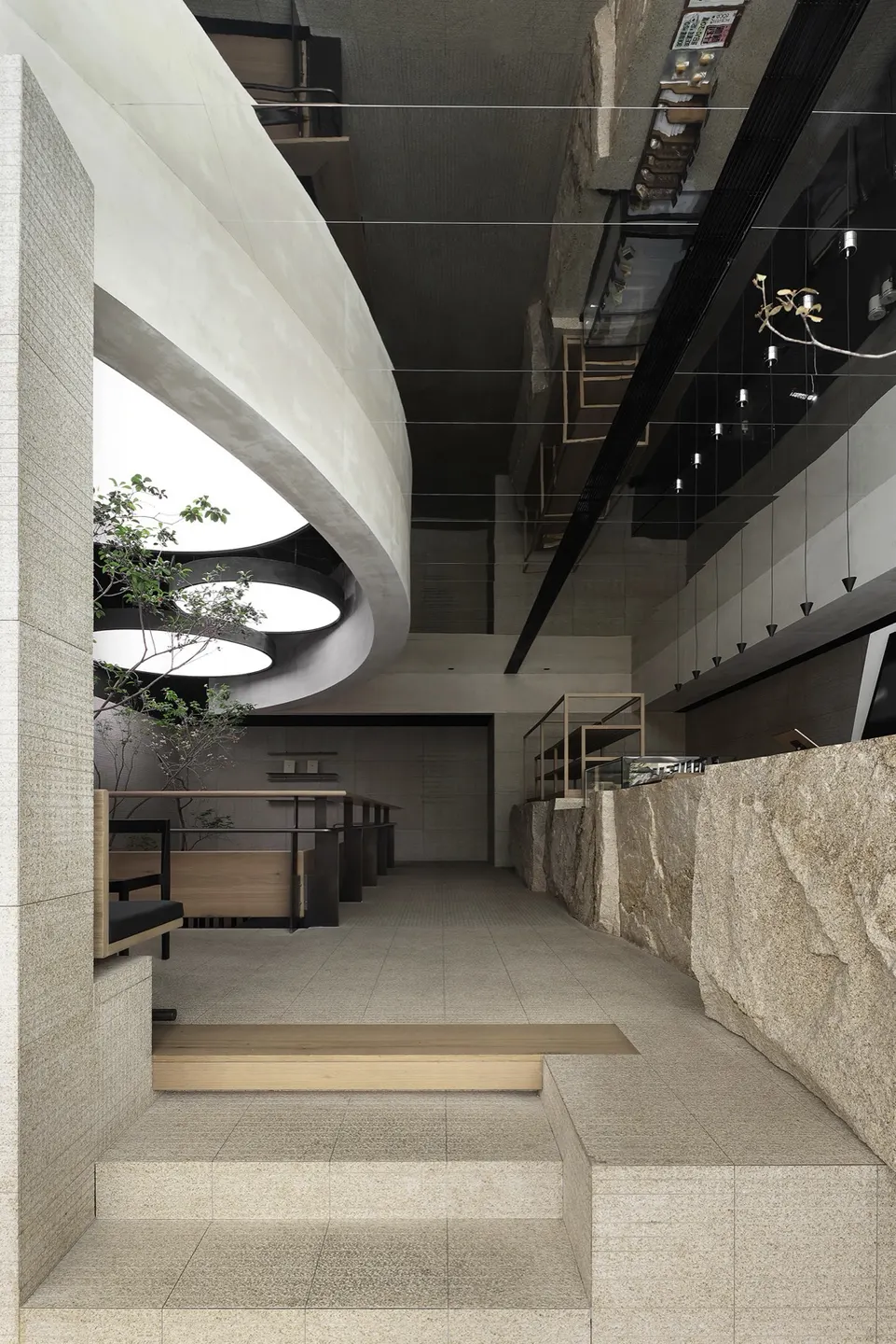 从一块原石延展的烘焙空间 · 实景照片 · 空间细节