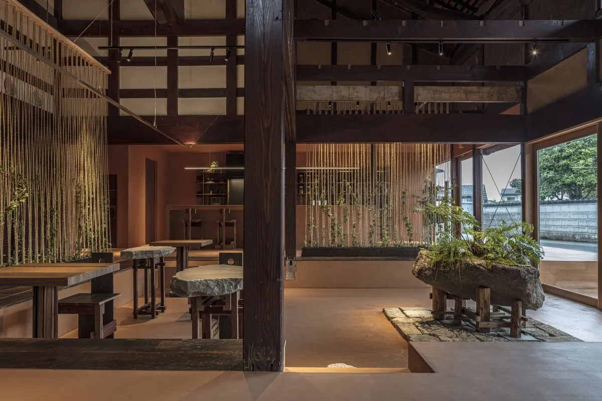 木梁竹影下的庭院茶叙 · 实景照片 · 空间细节