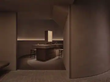 灰粉石纹中的安静停留 · 实景照片