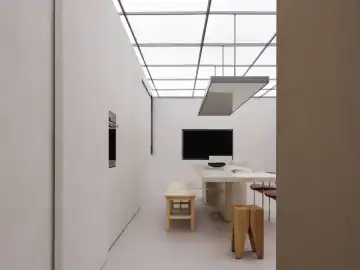 盒体与错层组织的体验展厅 · 实景照片