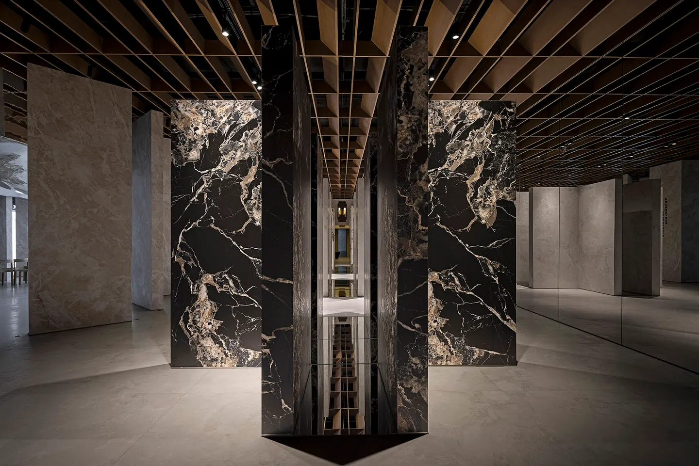 阵列与光墙中的材料展馆 · 实景照片 · 空间细节