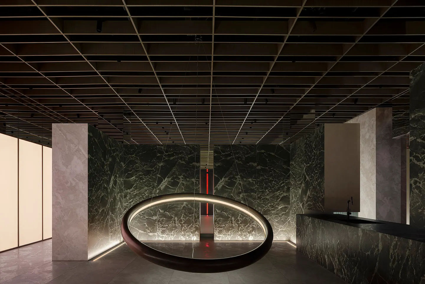 阵列与光墙中的材料展馆 · 实景照片 · 空间细节