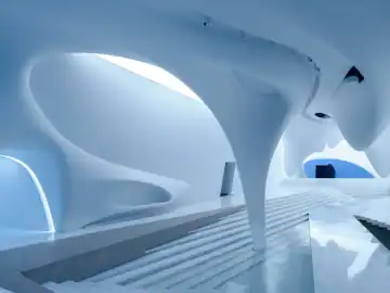 沿着流动曲面，走进光的层次 · 实景照片