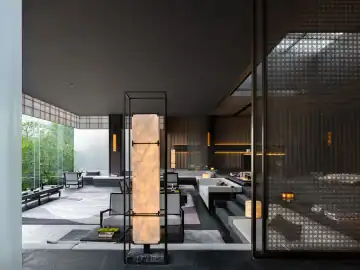 庭院风景成为会客的背景 · 实景照片