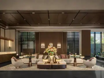 庭院与木格中的从容会客 · 实景照片