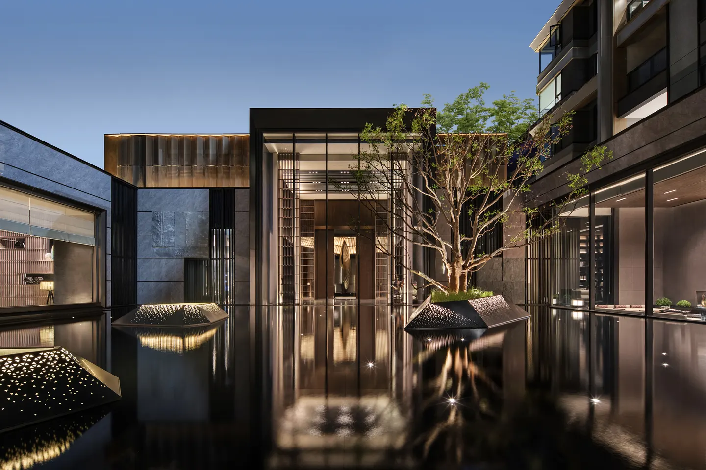 围绕水院展开的会客空间 · 实景照片 · 空间细节